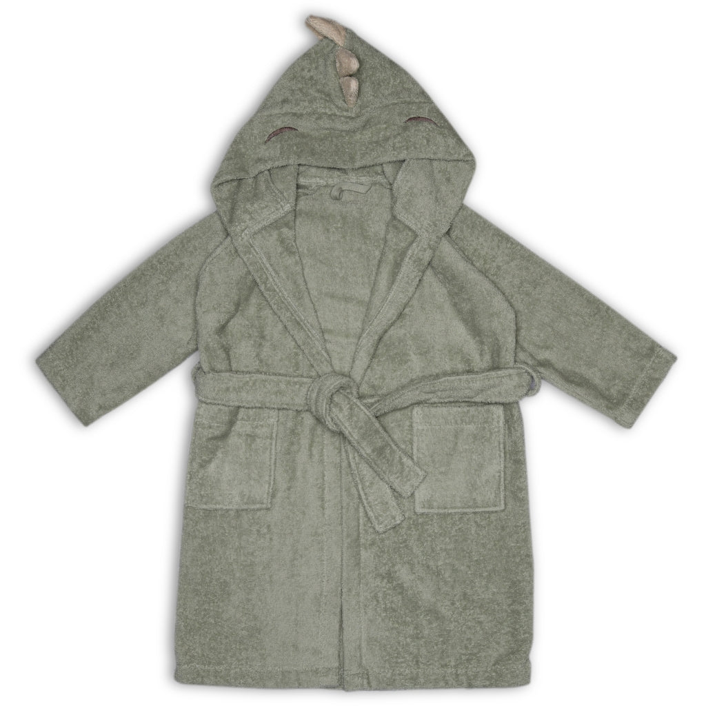nuuroo Achaia terry bathrobe Badekåbe Light green Dino