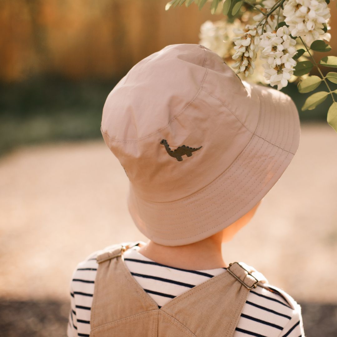 nuuroo Alpha bøllehat Hat Beige dino