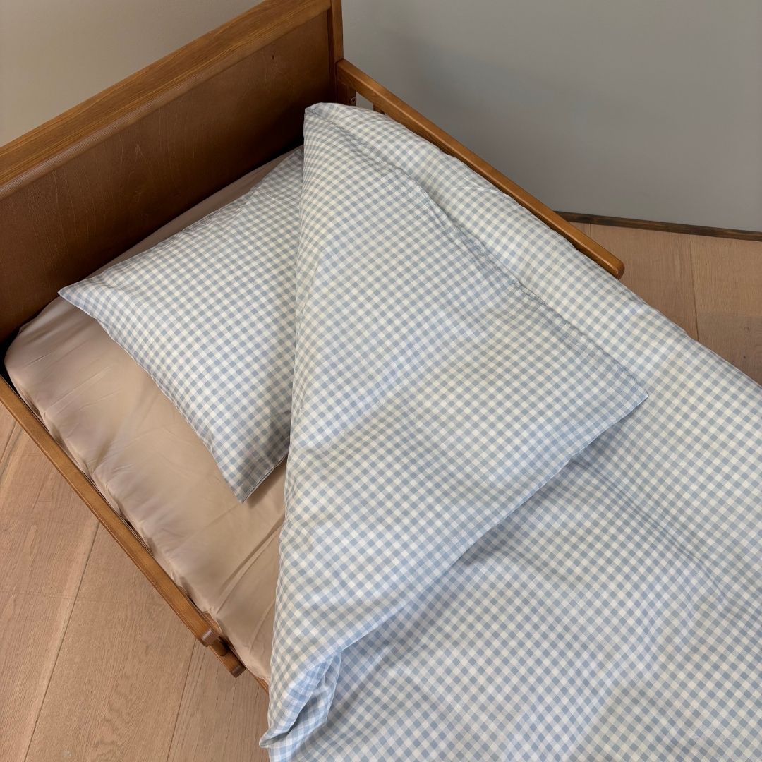 nuuroo By Mats - Baby sengetøj Lagen Blue Check