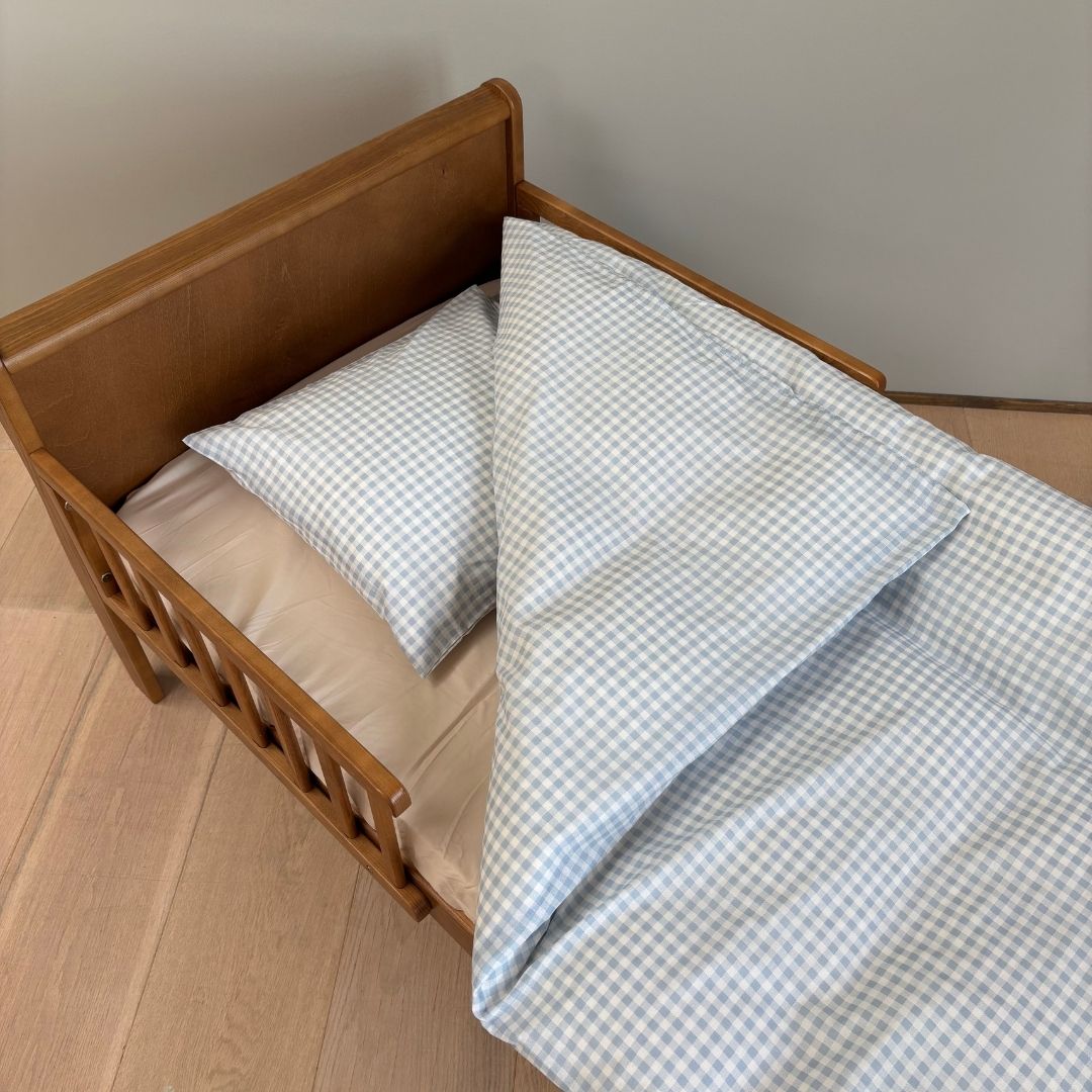 nuuroo By Mats - Baby sengetøj Lagen Blue Check