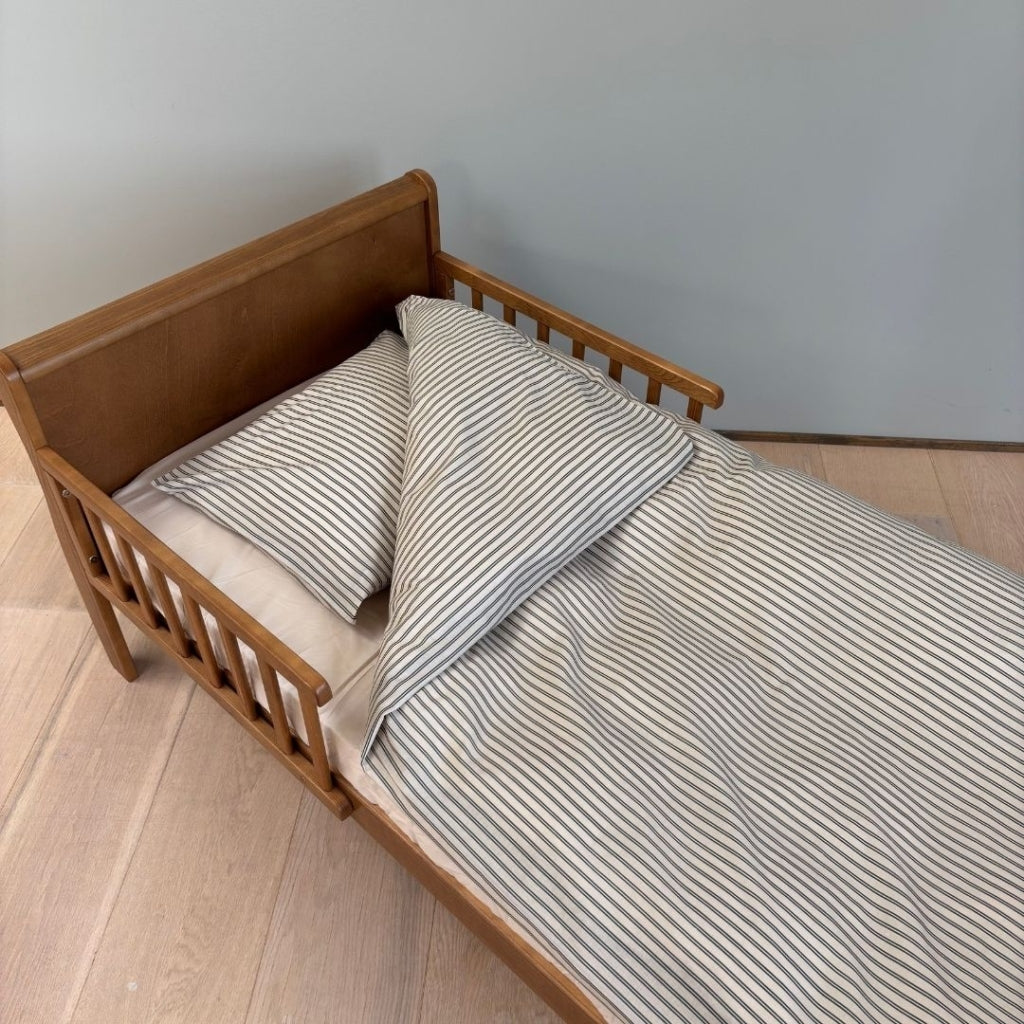 nuuroo By Mats - Junior sengetøj Lagen Green Double Stripe