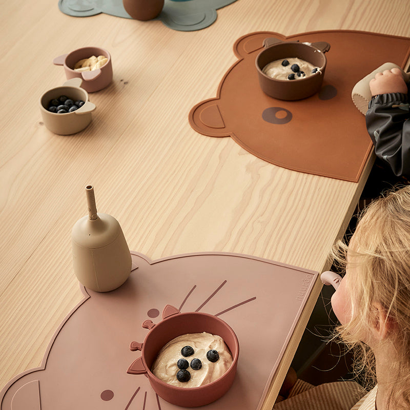 nuuroo Ester silikone dækkeserviet Dækkeserviet Woodrose