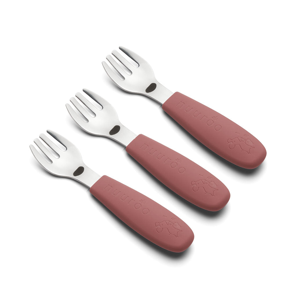 nuuroo Felix gafler 3-pak Cutlery Mahogany