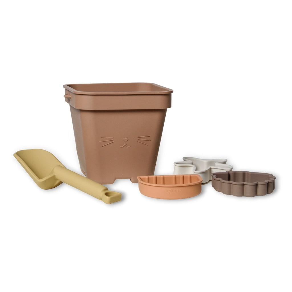 nuuroo Millan silikone strandsæt Beach set Brown color mix