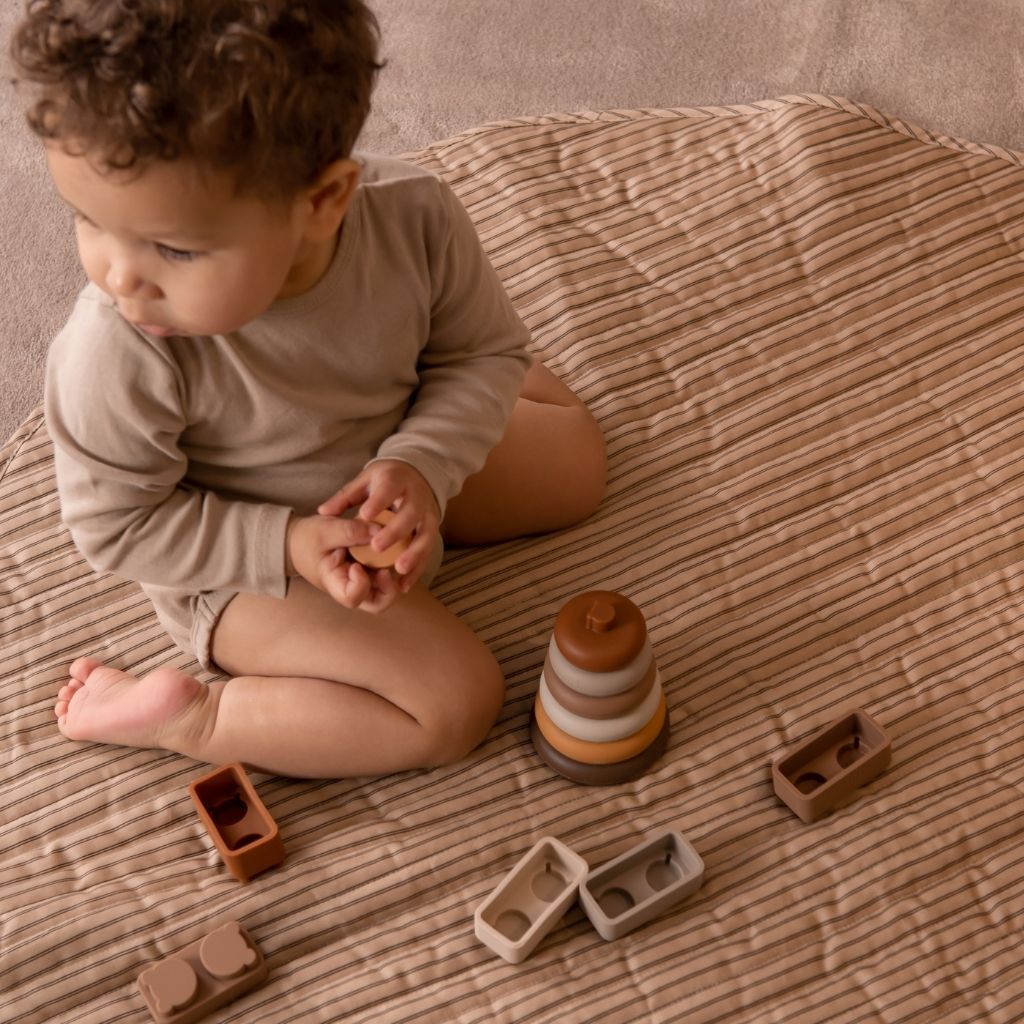 nuuroo Sasha silikone stabletårn Legetøj Brown color mix