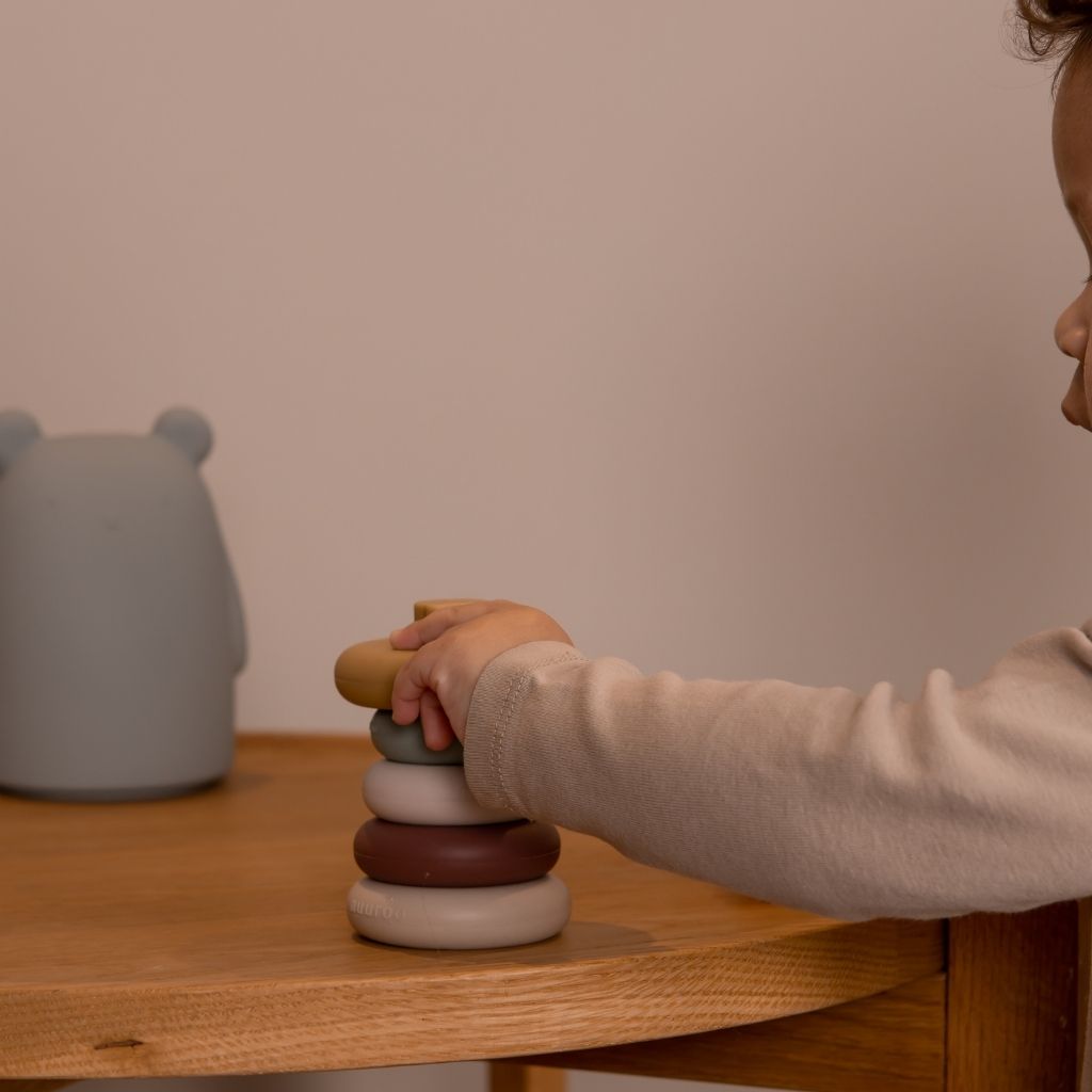 nuuroo Sasha silikone stabletårn Legetøj Brown color mix