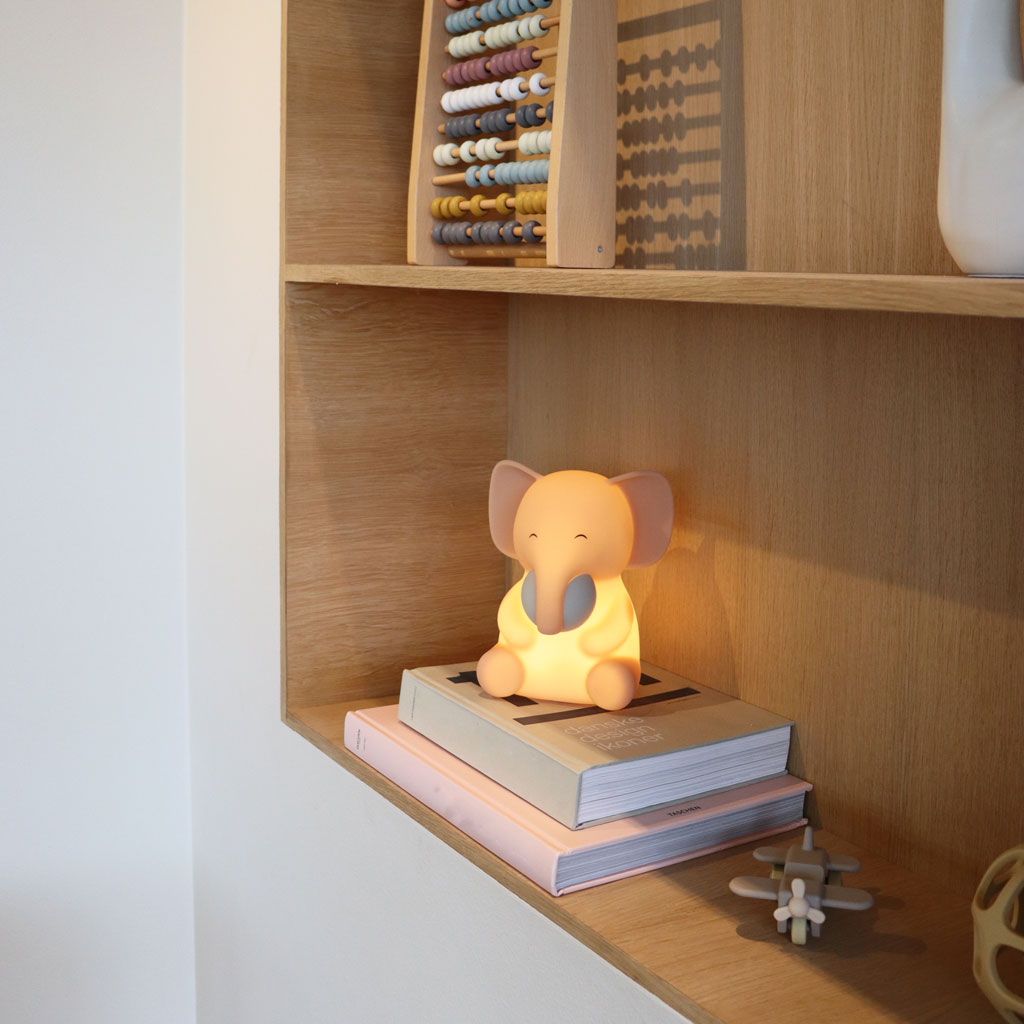 nuuroo Sigge natlampe - elefant Lampe Rose dust