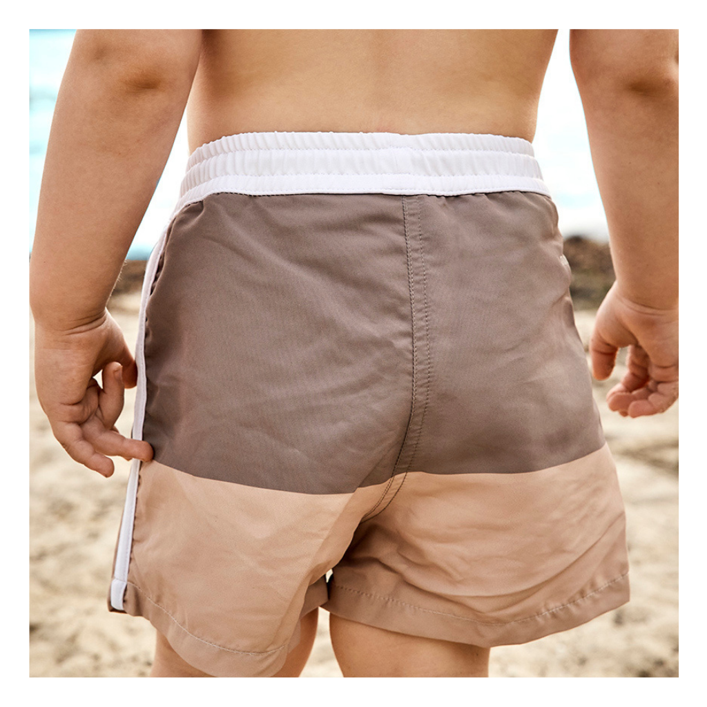 nuuroo Milo badeshorts Badetøj Ligth brown / Warm green