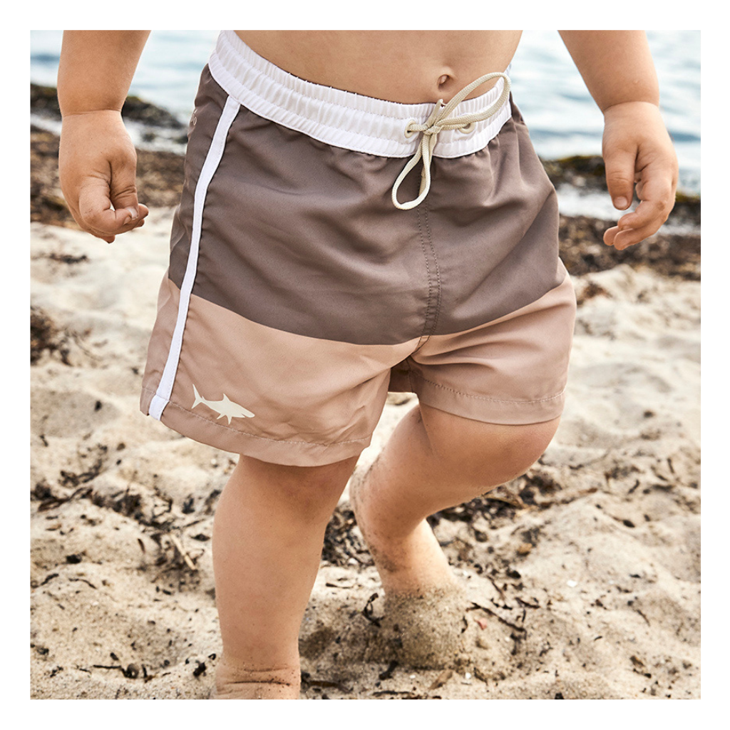nuuroo Milo badeshorts Badetøj Ligth brown / Warm green