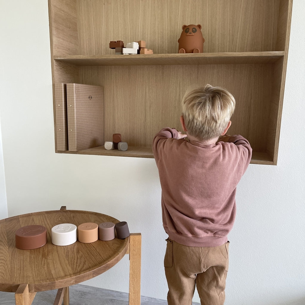 nuuroo Vanja silikone stabeltårn Legetøj Brown color mix