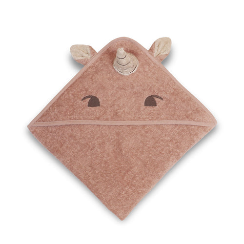 nuuroo Aki håndklæde med hætte - baby Håndklæde Rose Unicorn