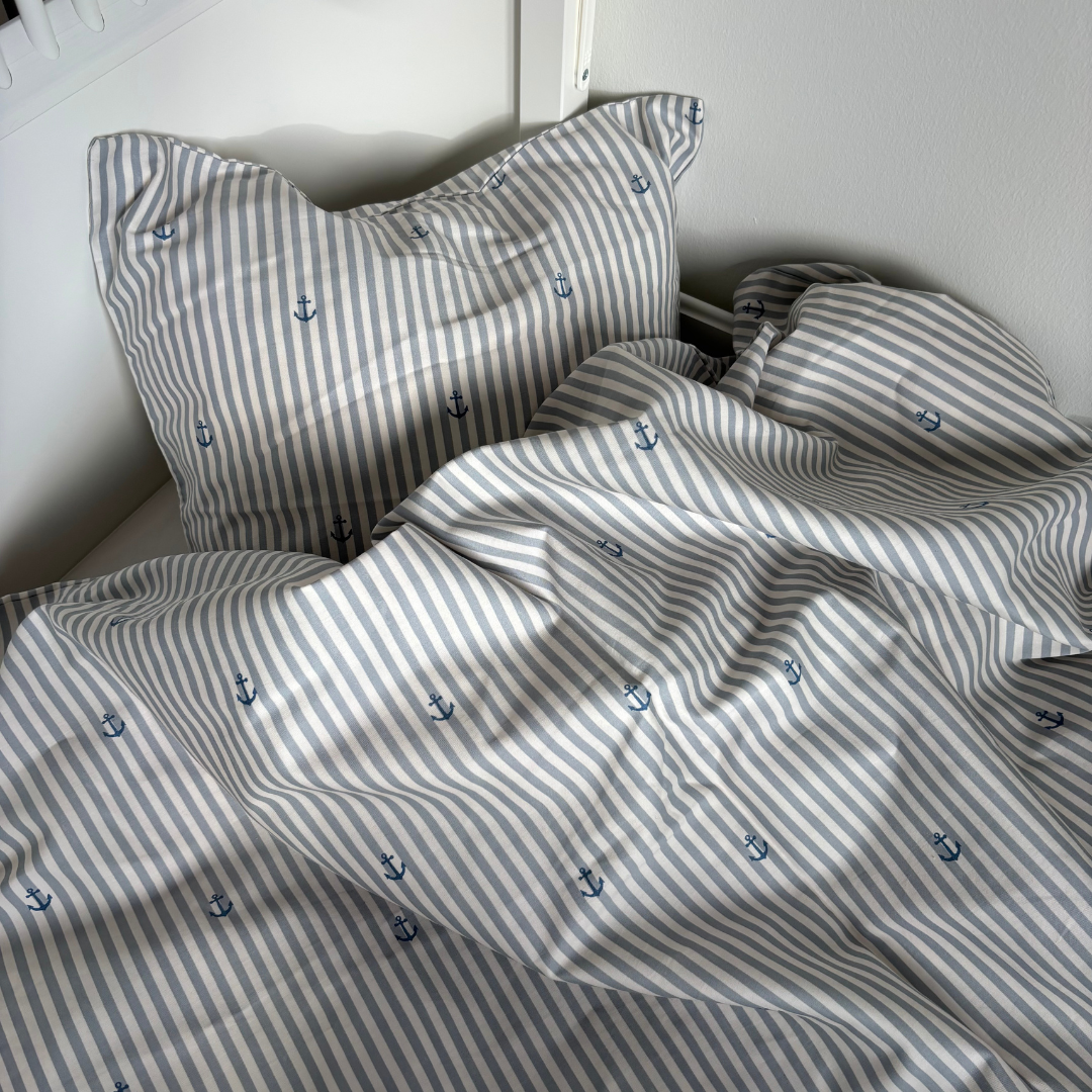 nuuroo Bera baby sengetøj Lagen Stripe anchor