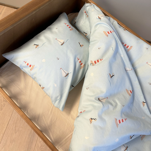 nuuroo By Mats - Baby sengetøj Lagen Sailor Puffin