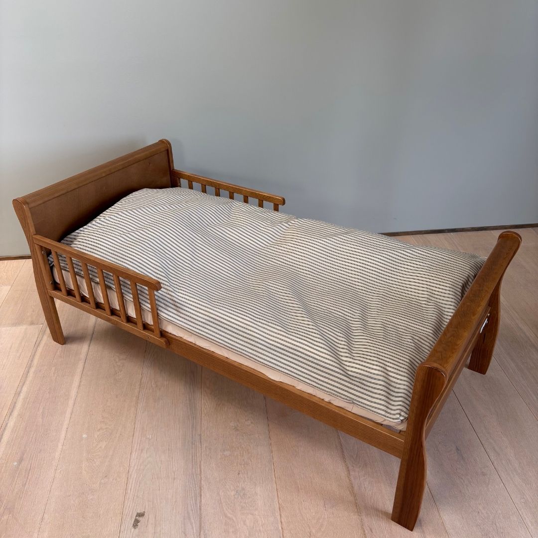 nuuroo By Mats - Baby sengetøj Lagen Green Double Stripe