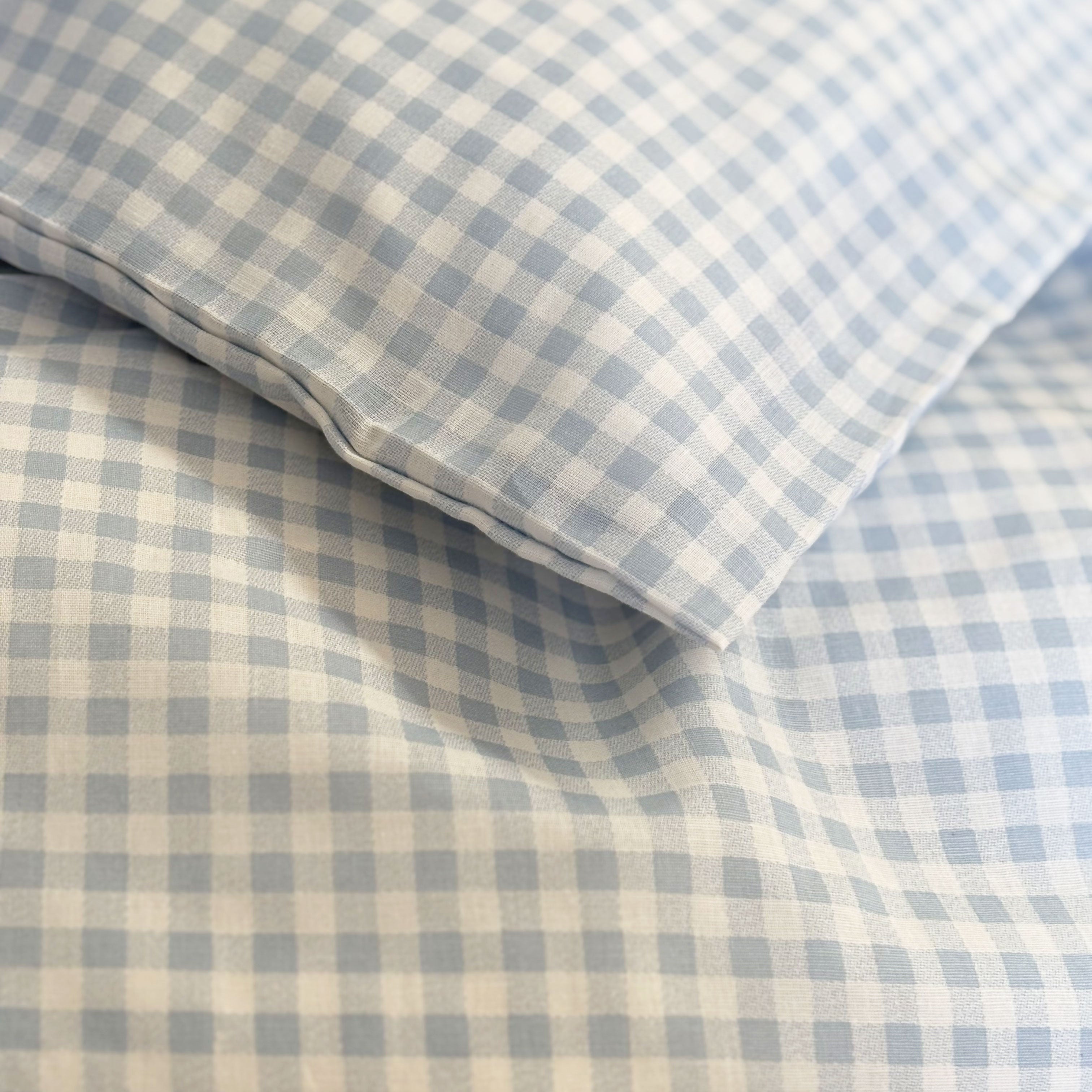 nuuroo By Mats - Baby sengetøj Lagen Blue Check