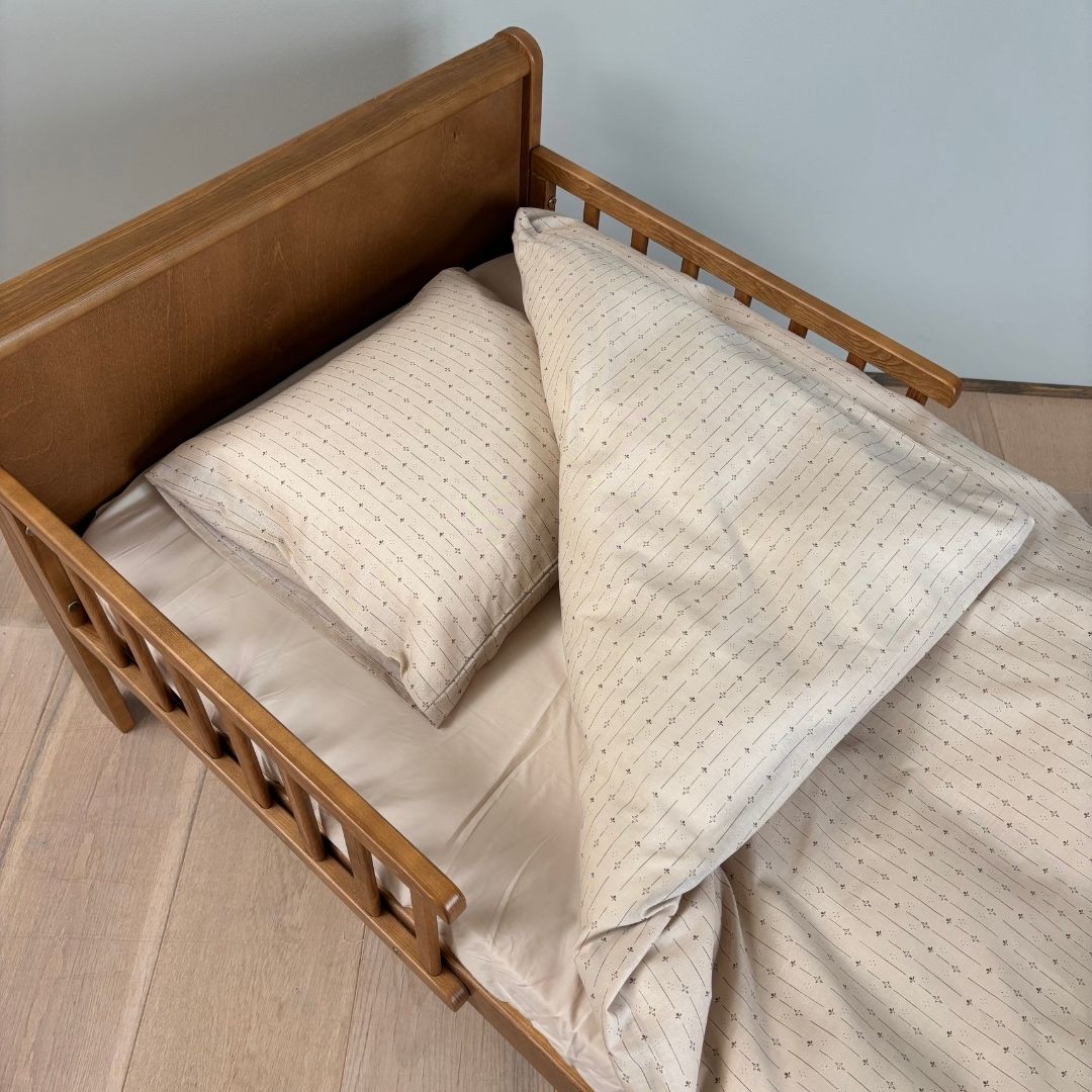 nuuroo By Mats - Junior sengetøj Lagen Flower Stripe