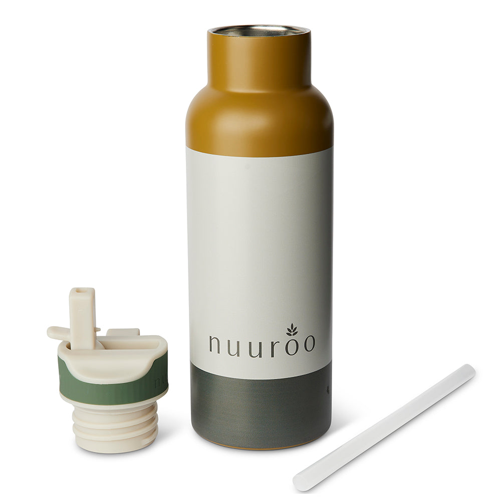 nuuroo Conrad vandflaske - 500ml Drikkeflaske Green mix