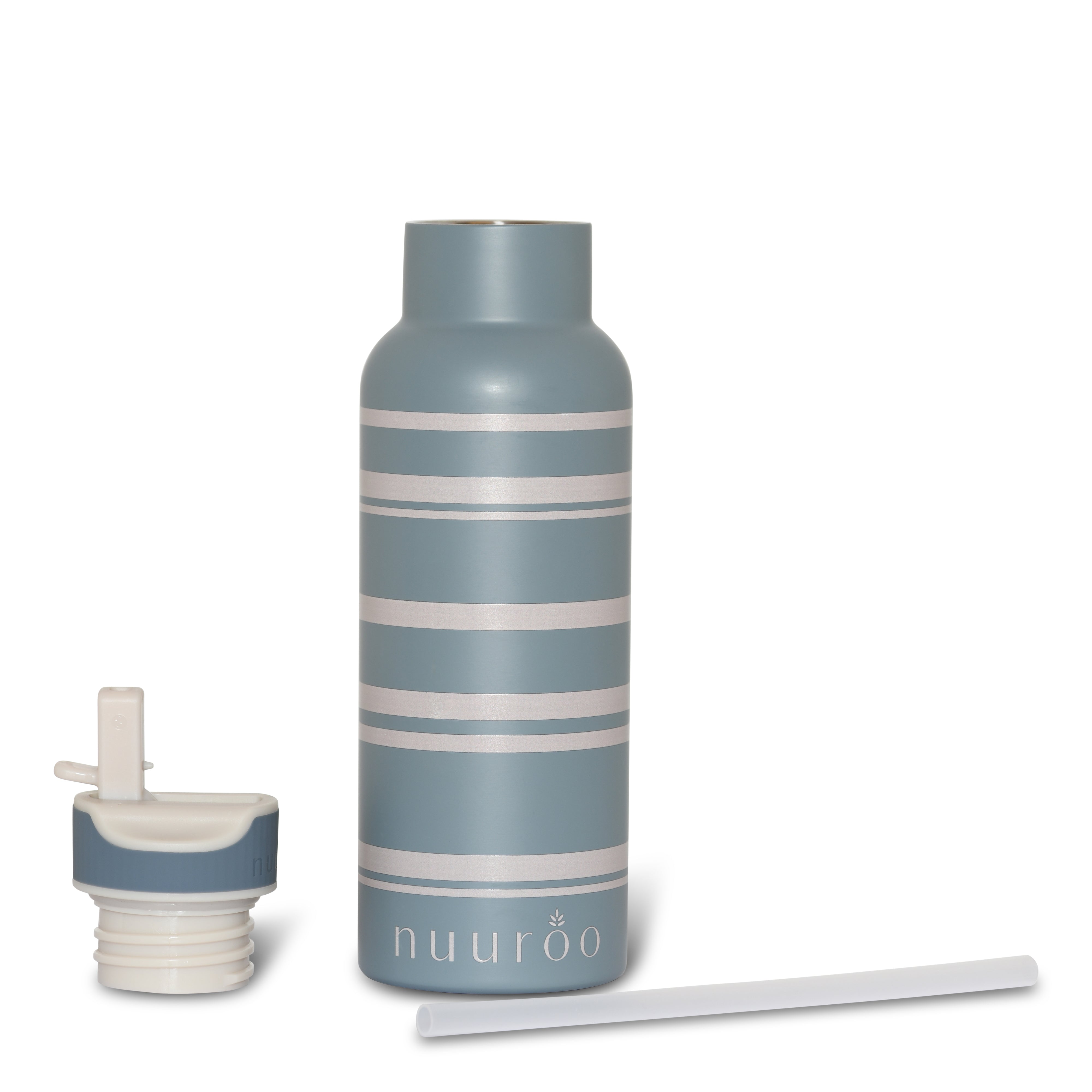 nuuroo Conrad vandflaske - 500 ml Drikkeflaske Blue stripe