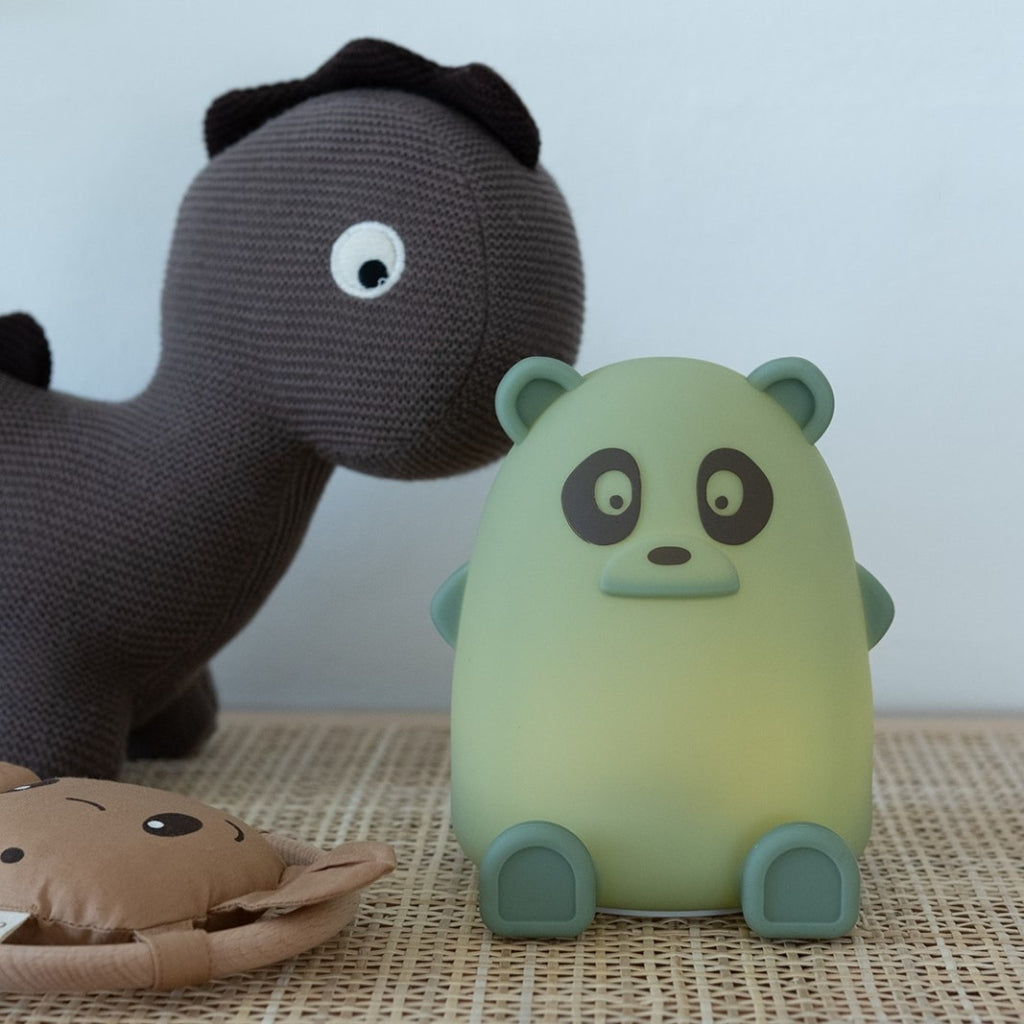 nuuroo Ella silikone lampe - panda Lampe Dusty green