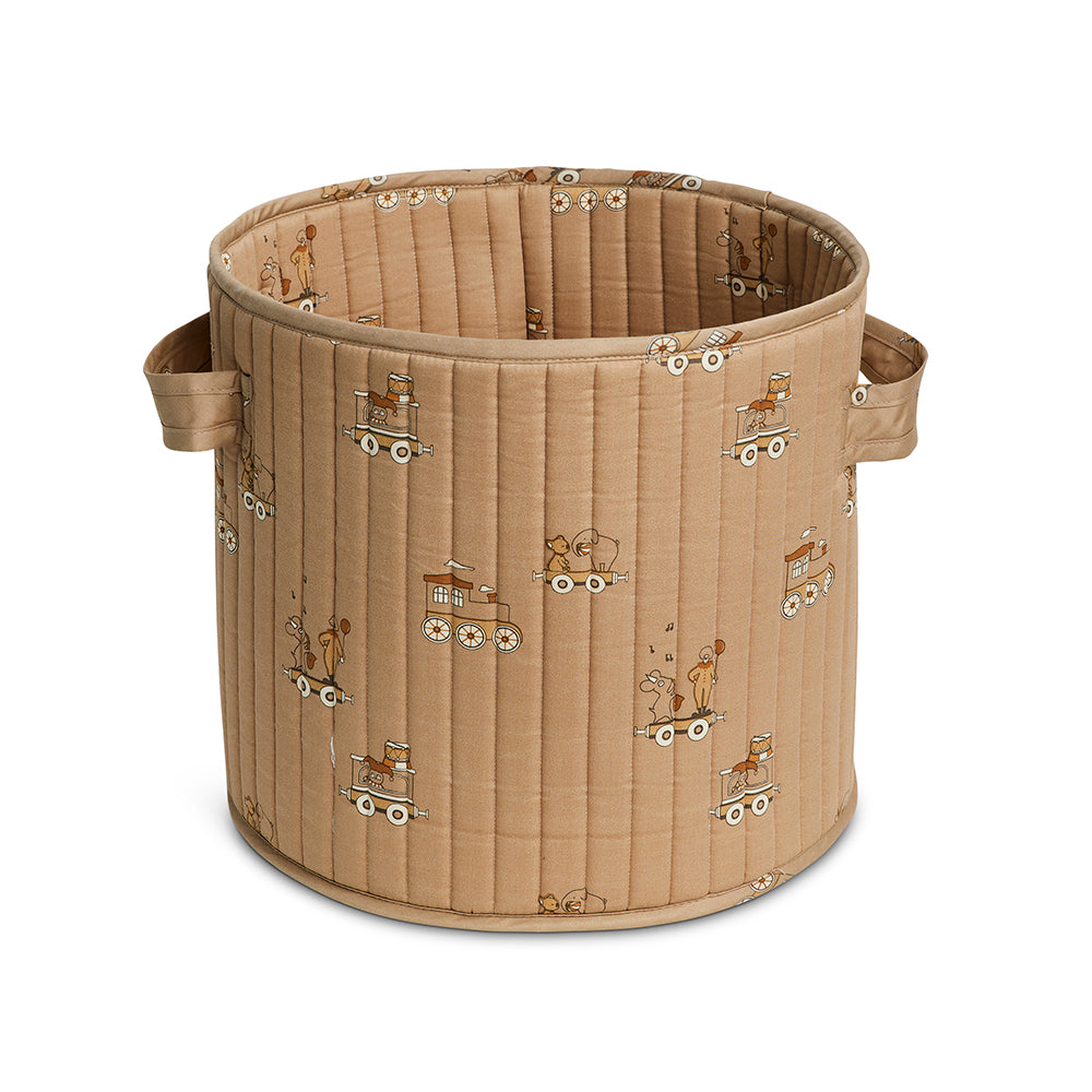 nuuroo Hunter kviltet opbevaringskurv - medium Storage bag Carnival train