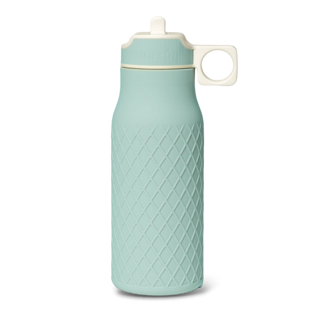 nuuroo Isa silikone drikkedunk - 400 ml Drinking bottle Desert sage