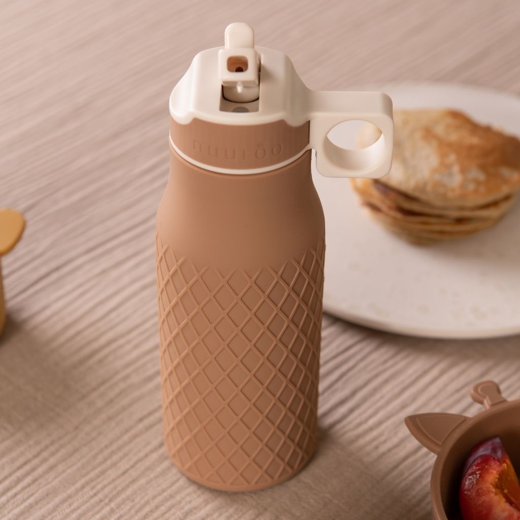 nuuroo Isa silikone drikkedunk - 400 ml Drinking bottle Chocolate malt