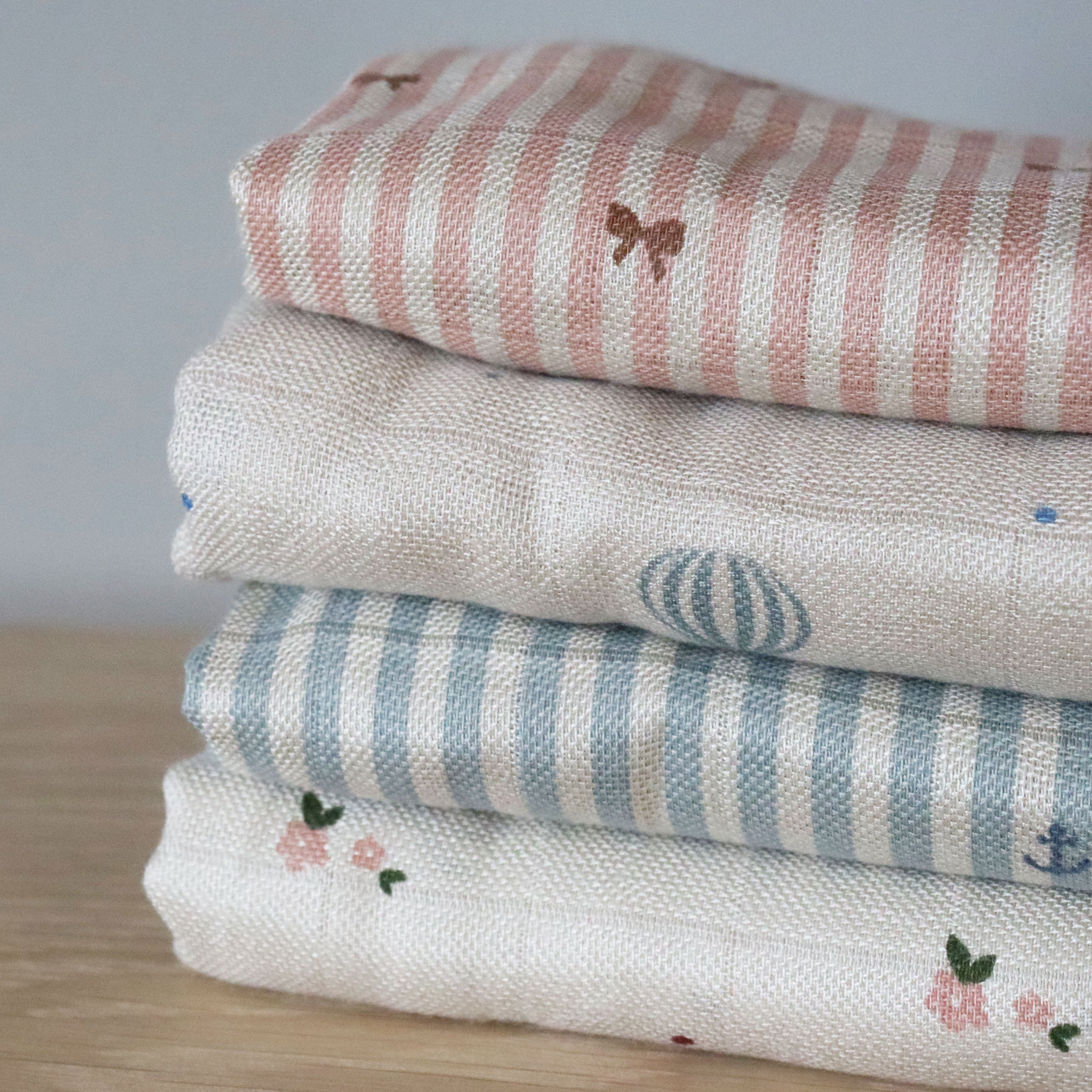 nuuroo Josefine bambus stofble - 2 stk. Stofble Stripe bow