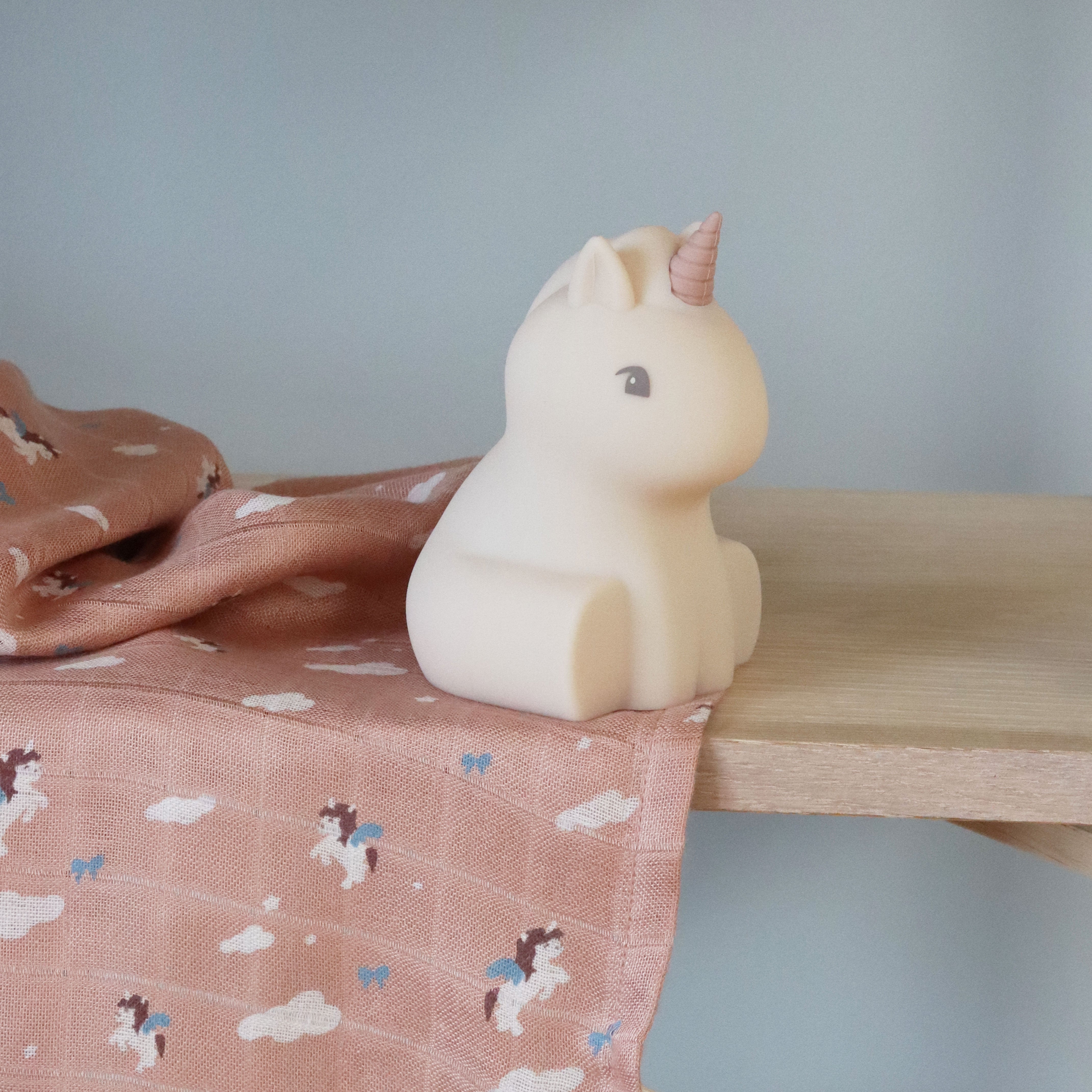 nuuroo Josefine bambus stofble - 2 stk. Stofble Unicorn sky