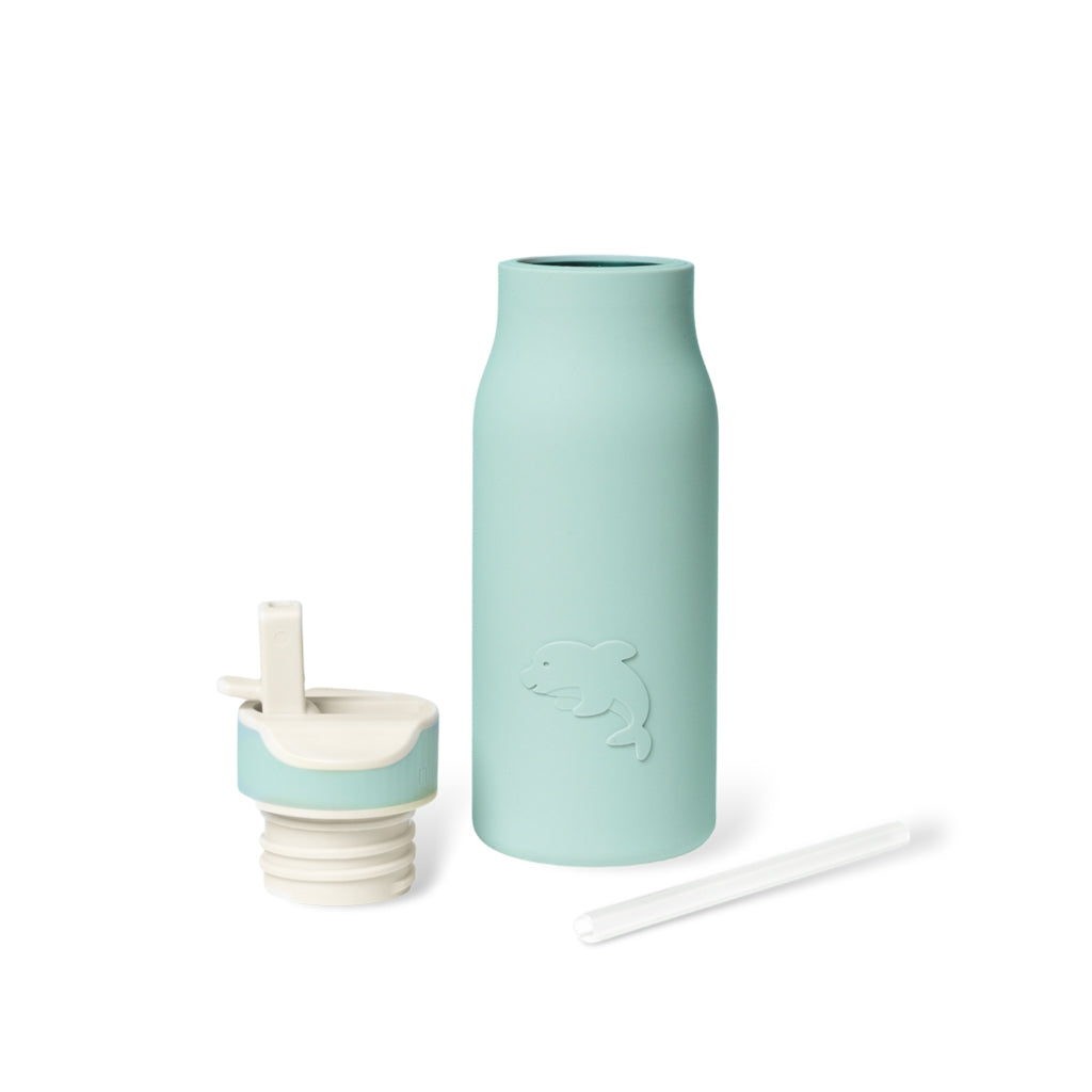 nuuroo Lau silikone drikkedunk - 400 ml Drinking bottle Desert sage