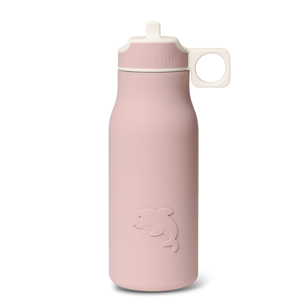 nuuroo Lau silikone drikkedunk - 400 ml Drinking bottle Woodrose