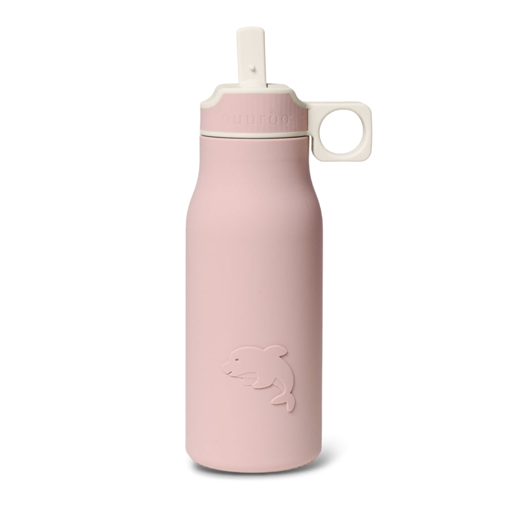 nuuroo Lau silikone drikkedunk - 400 ml Drinking bottle Woodrose