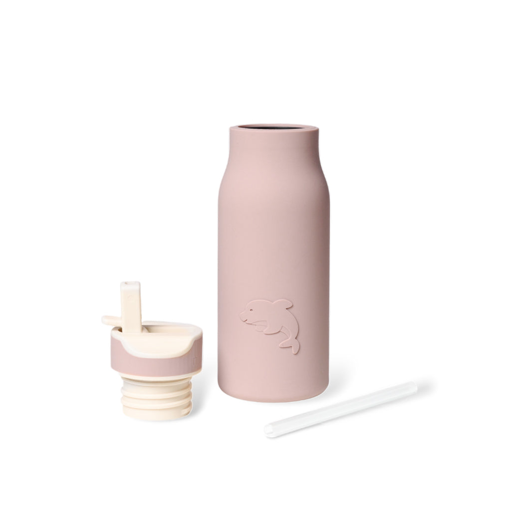 nuuroo Lau silikone drikkedunk - 400 ml Drinking bottle Woodrose
