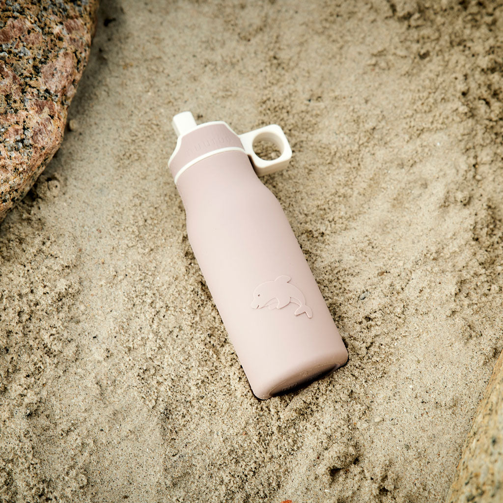 nuuroo Lau silikone drikkedunk - 400 ml Drinking bottle Woodrose