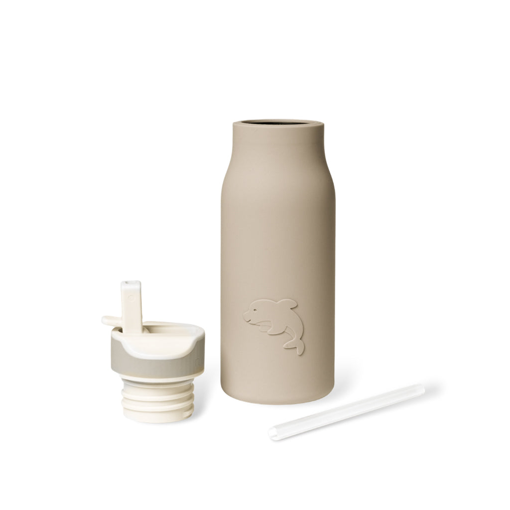 nuuroo Lau silikone drikkedunk - 400 ml Drinking bottle Cobblestone
