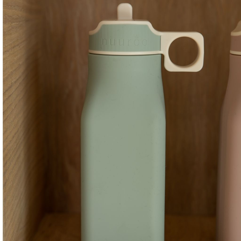 nuuroo Lindi silikone drikkedunk - 450 ml Drinking bottle Desert sage