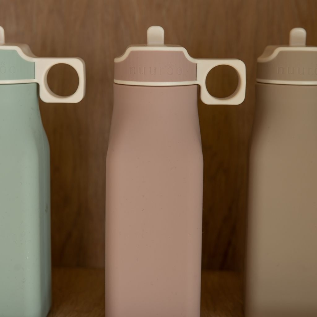 nuuroo Lindi silikone drikkedunk - 450 ml Drinking bottle Woodrose