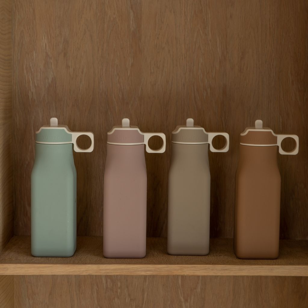 nuuroo Lindi silikone drikkedunk - 450 ml Drinking bottle Chocolate malt