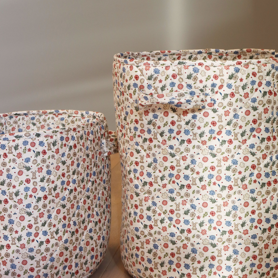 nuuroo Moe quilted opbevaringskurv - stor Storage bag Miniflower