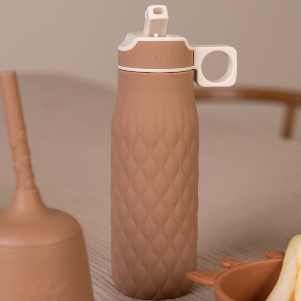 nuuroo Nima silikone drikkedunk - 400 ml Drinking bottle Chocolate malt