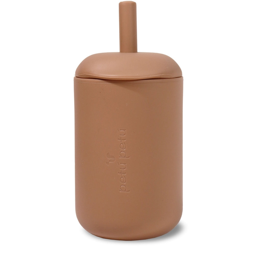nuuroo Petu Petu - Ivy silikone kop med sugerør Tabelware Caramel
