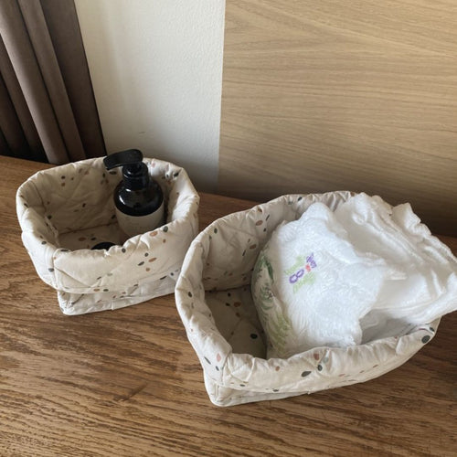 nuuroo Petu Petu - Kres quiltet opbevaringskurv - lille Storage bag Dots