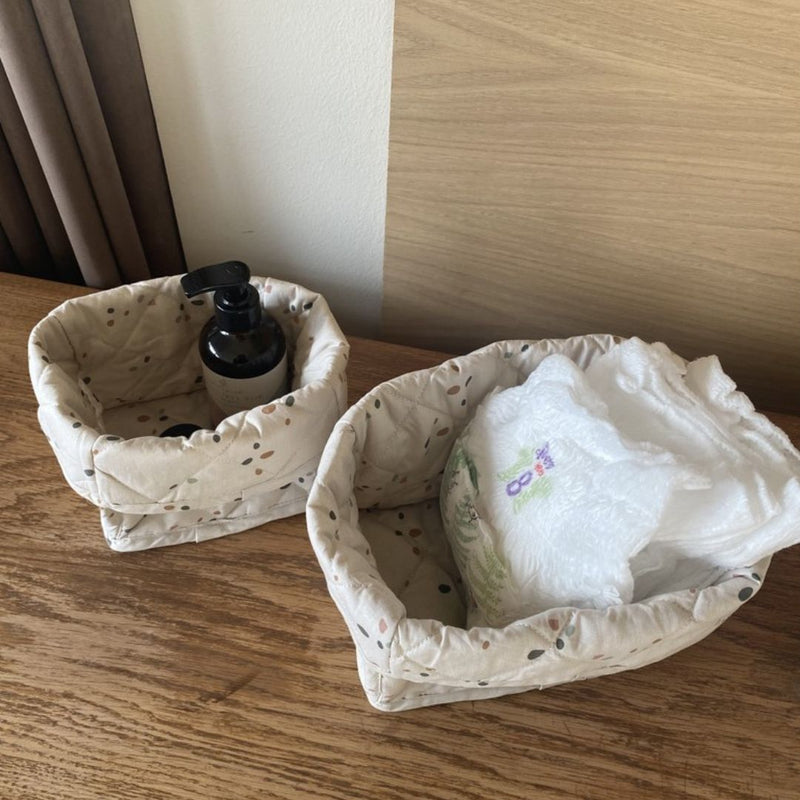 nuuroo Petu Petu - Kres quiltet opbevaringskurv - lille Storage bag Dots
