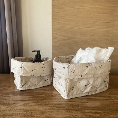 nuuroo Petu Petu - Kres quiltet opbevaringskurv - stor Storage bag Dots