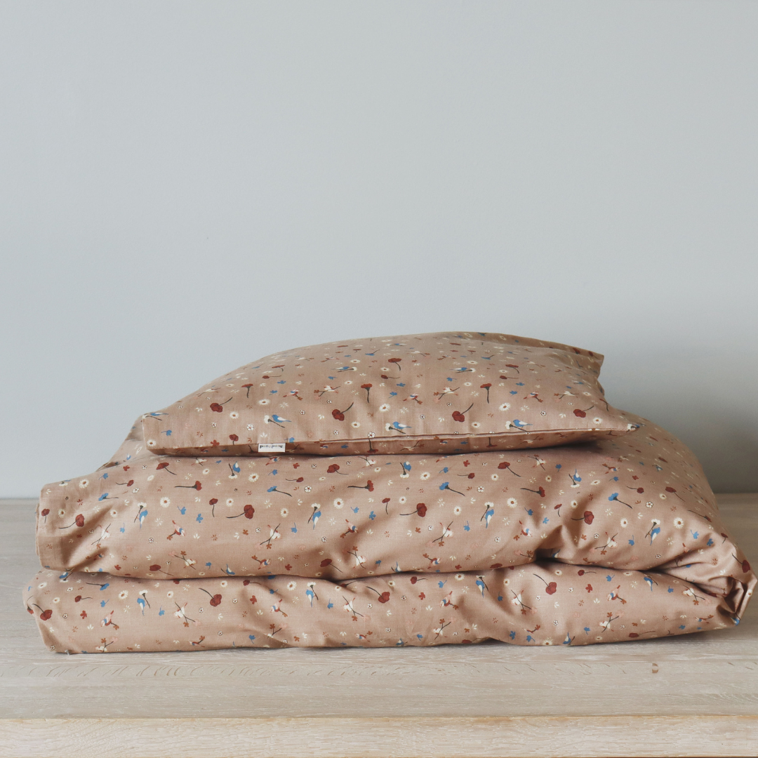nuuroo Petu Petu - Lee baby sengetøj Lagen Flower bird