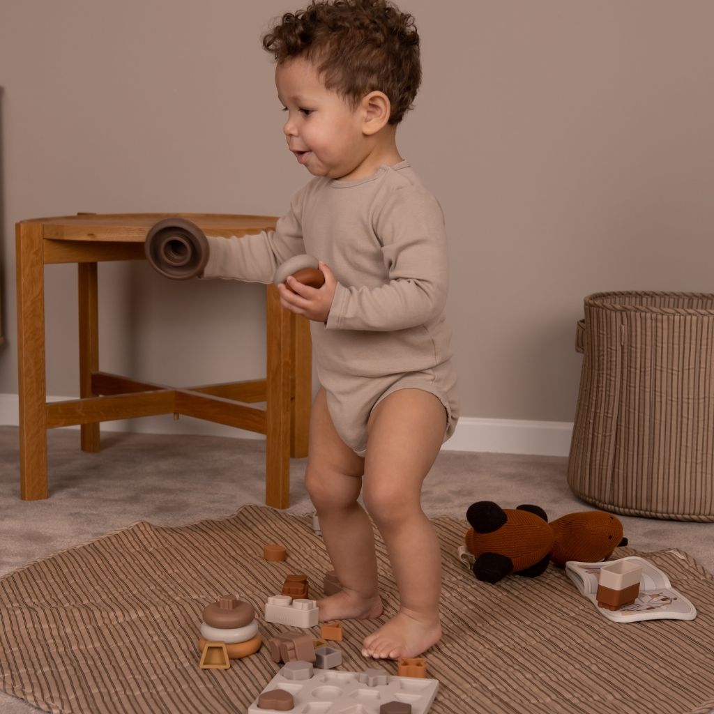 nuuroo Sasha silikone stabletårn Legetøj Brown color mix