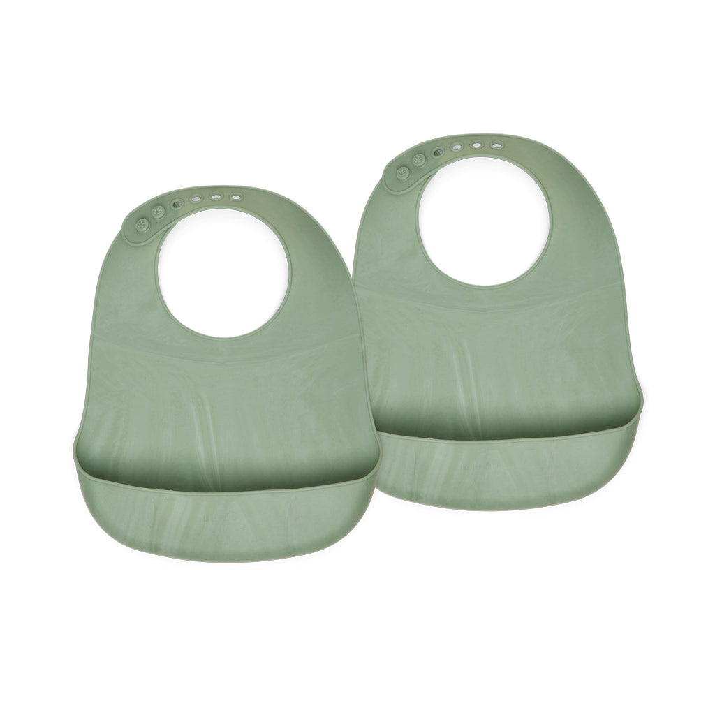nuuroo Tex silikone hagesmæk - 2 stk. Hagesmæk Light green mix