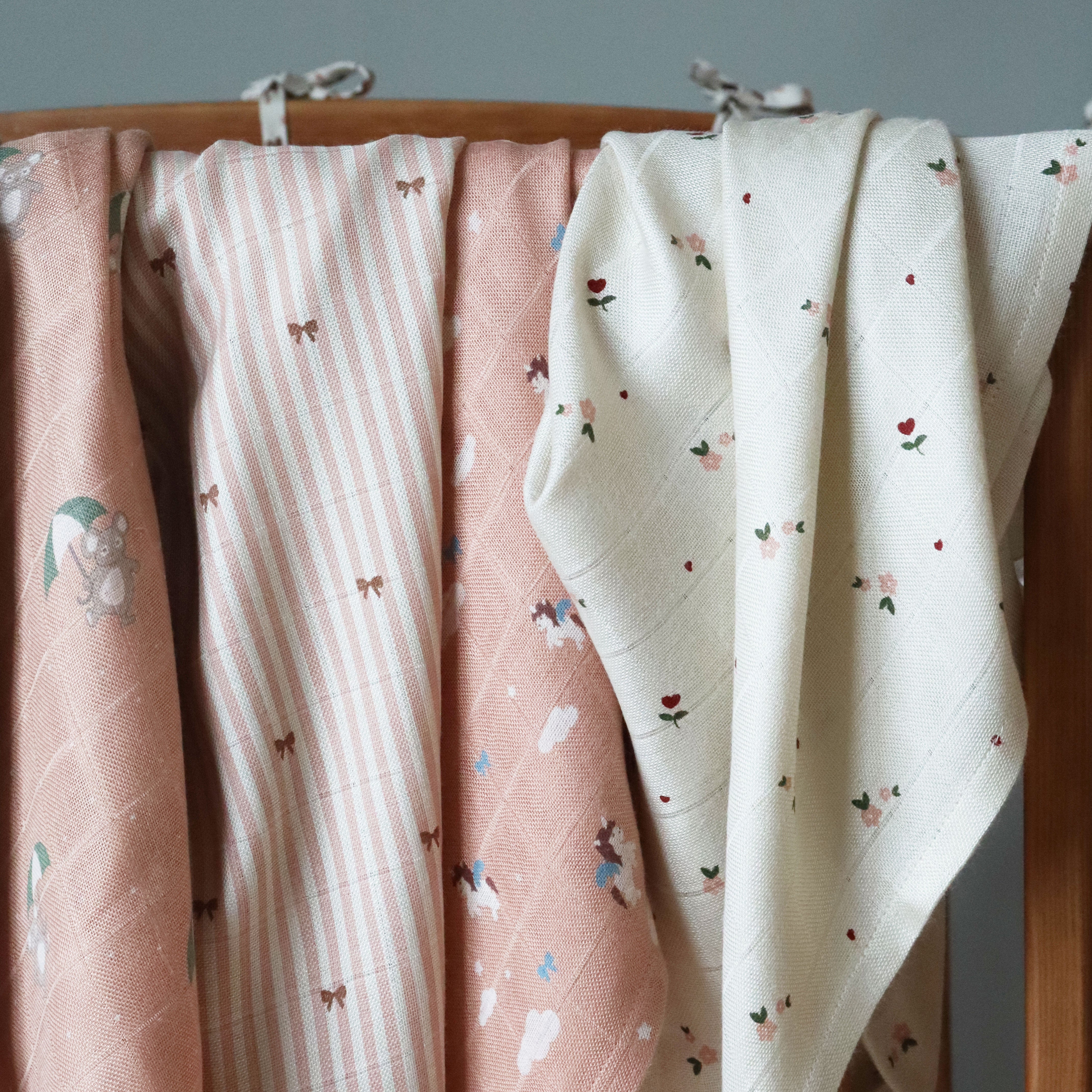 nuuroo Valentin bambus svøb Svøb Stripe bow