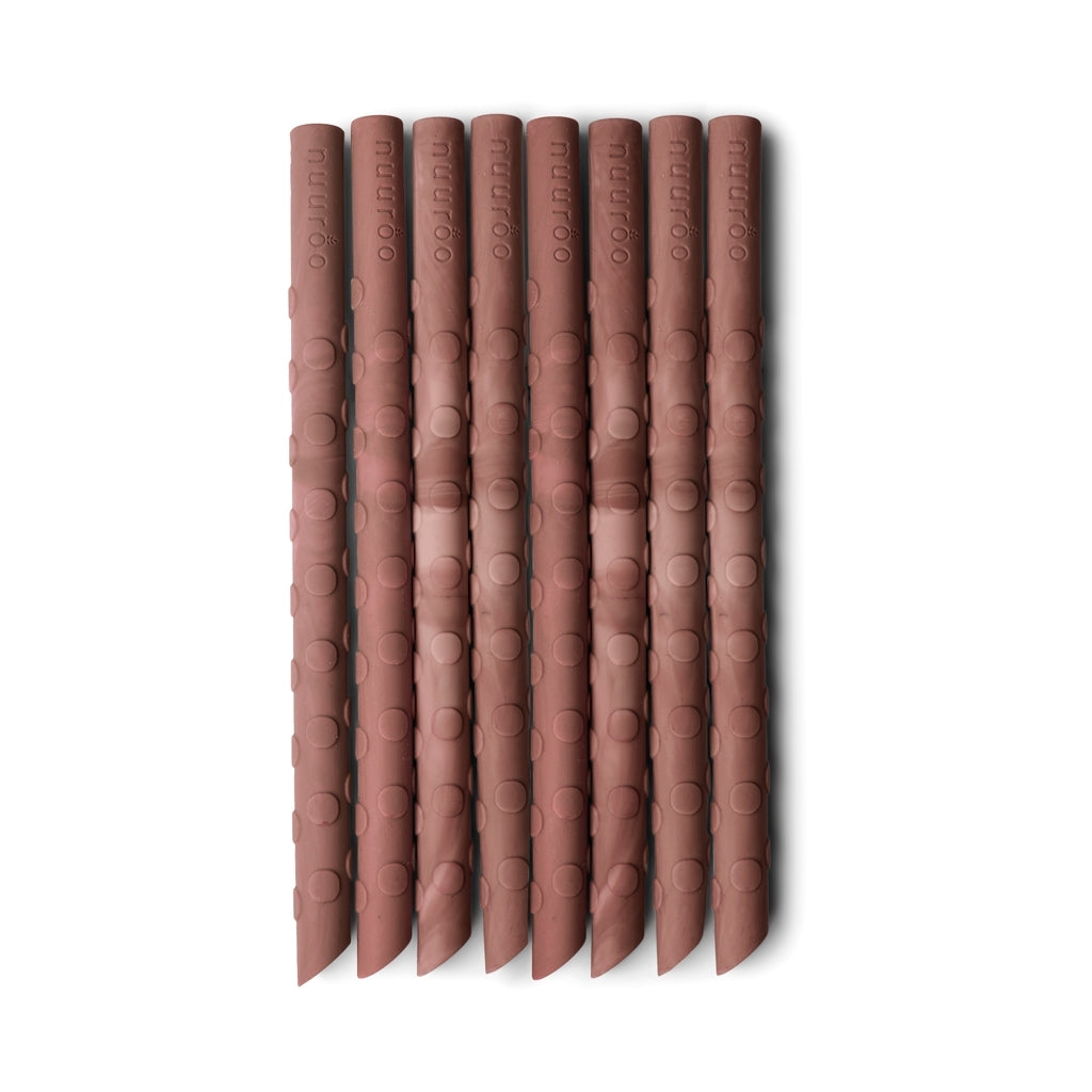 nuuroo Ada silicone sugerør - 8 stk. Sugerør Red mix