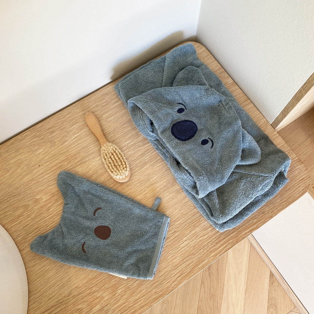 nuuroo Agnes vaskeklude - 2 stk. Face cloth Cobblestone / Lead