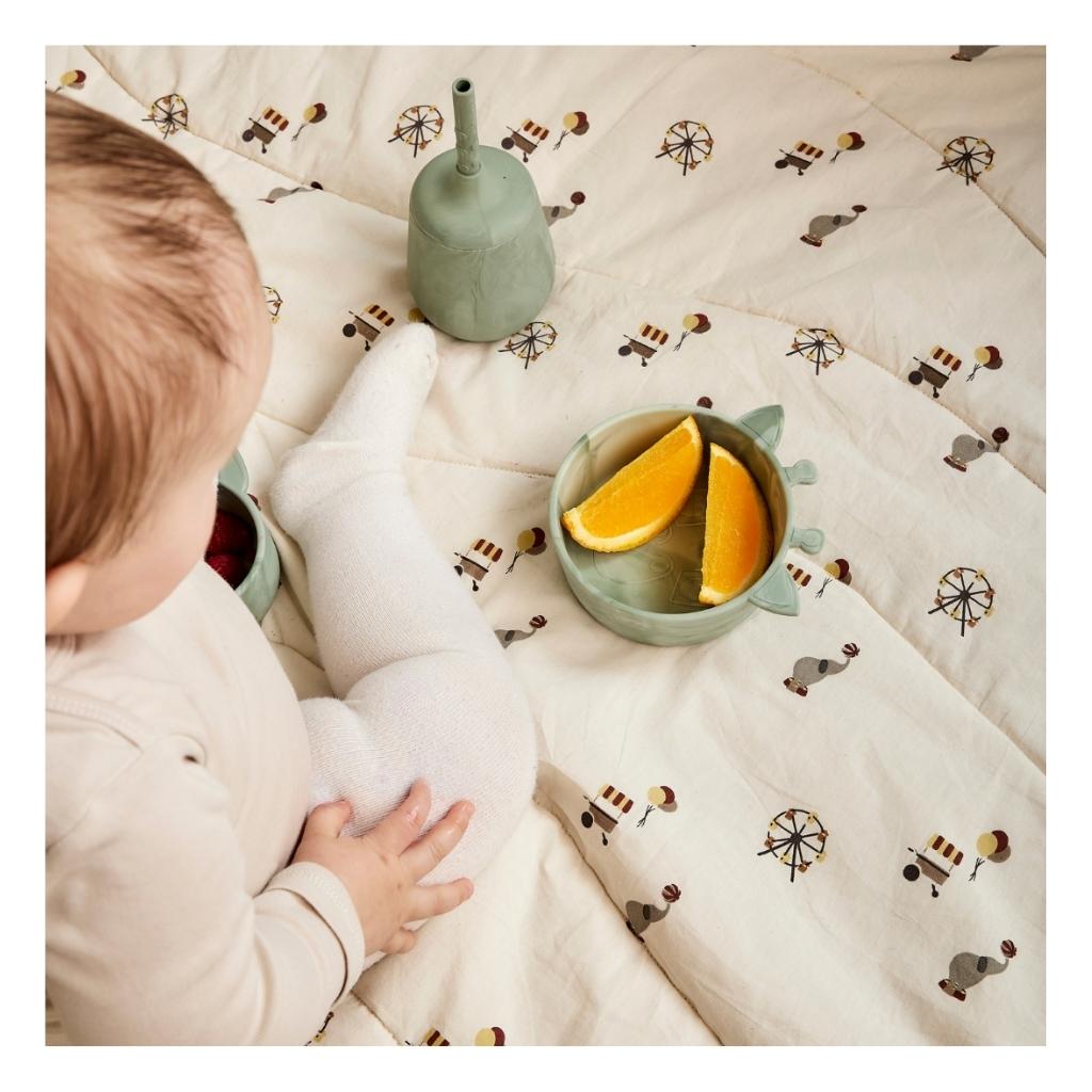 nuuroo Alex silikone dyb tallerken - 2 stk. Dyb tallerken Light green mix